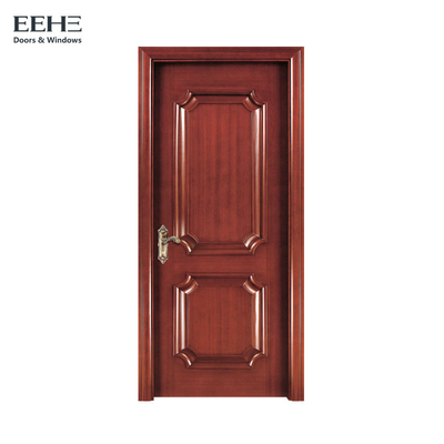 Ενιαίες φύλλων στερεές ξύλινες γαλλικές πόρτες ξυλείας πυρήνων πορτών εσωτερικές, αδιάβροχες στερεές
