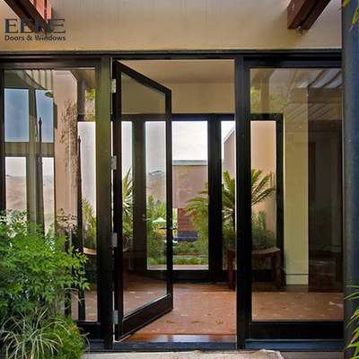 Διπλή πόρτα εισόδων αργιλίου πρόσβασης/θερμική πόρτα ταλάντευσης αλουμινίου σπασιμάτων